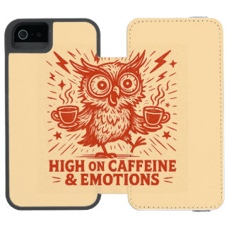 カフェインと感情に酔う iPhone SE/5/5sウォレットケース