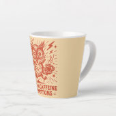 カフェインと感情の高揚 カフェラテマグ (右アングル)