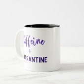 カフェインと検疫マグカップ ツートーンマグカップ (正面左)