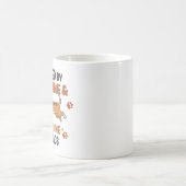 カフェインと犬のチャオスで活力アップ コーヒーマグカップ (中央)