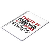 カフェインと犯罪番組に煽られる ノートブック (左側)