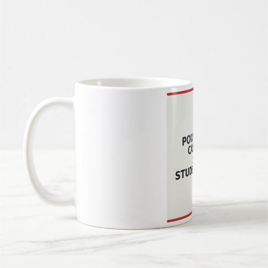 カフェインと生徒の涙に支えられる先生 コーヒーマグカップ (左)