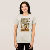 カフェインと疑問の多い決断で走り出す トライブレンドＴシャツ (正面全面)