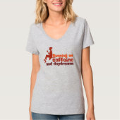 カフェインと白昼夢の走り Tシャツ (正面)