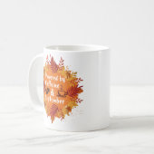 カフェインと9月 コーヒーマグカップ (正面左)