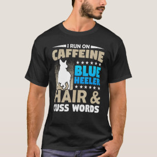 カフェインとcuss言葉ヒーラーヘアドッグコーヒー tシャツ