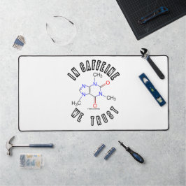 カフェインにすべてを託す カフェイン分子 デスクマット