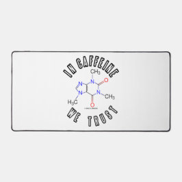 カフェインにすべてを託す カフェイン分子 デスクマット