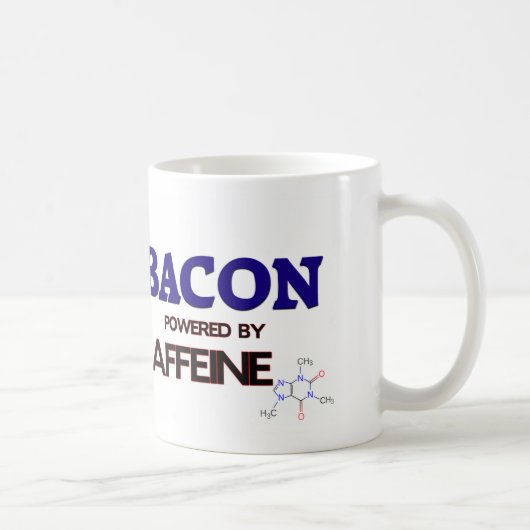 カフェインによって動力を与えられるベーコン コーヒーマグカップ (右)