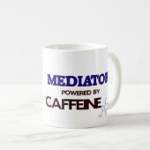 カフェインによって動力を与えられる仲介人 コーヒーマグカップ (正面右)