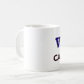 カフェインによって動力を与えられる教区牧師 コーヒーマグカップ (正面左)
