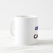 カフェインによって動力を与えられる整骨療法家 コーヒーマグカップ (正面左)