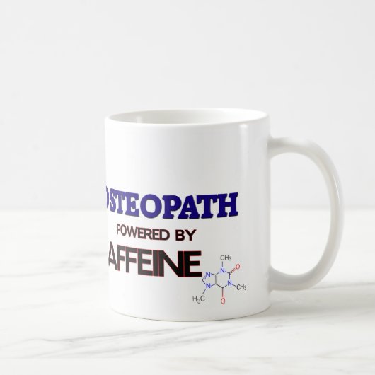 カフェインによって動力を与えられる整骨療法家 コーヒーマグカップ (右)