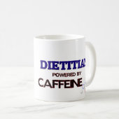 カフェインによって動力を与えられる栄養士 コーヒーマグカップ (正面右)