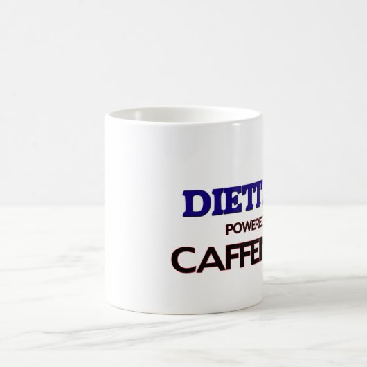 カフェインによって動力を与えられる栄養士 コーヒーマグカップ (中央)