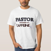 カフェインによって動力を与えられる牧師 Tシャツ (正面)