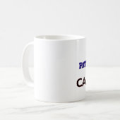 カフェインによって動力を与えられる特許代理人 コーヒーマグカップ (正面左)