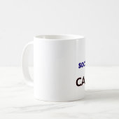 カフェインによって動力を与えられる社会科学者 コーヒーマグカップ (正面左)