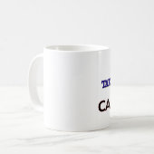 カフェインによって動力を与えられる税の検査官 コーヒーマグカップ (正面左)