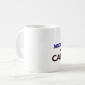 カフェインによって動力を与えられる細菌学者 コーヒーマグカップ (正面左)