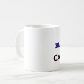 カフェインによって動力を与えられる鍛治屋 コーヒーマグカップ (正面左)