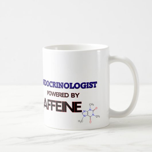 カフェインによって動力を与えられるEndocrinologist コーヒーマグカップ (右)