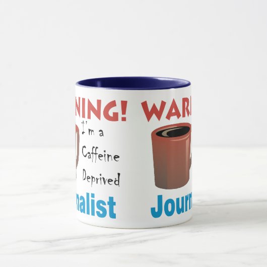 カフェインによって奪い取られるジャーナリスト マグカップ (中央)