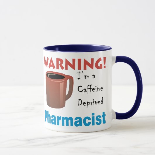 カフェインによって奪い取られる薬剤師 マグカップ (右)