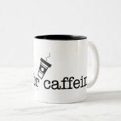 カフェインのための殺害 ツートーンマグカップ (正面右)