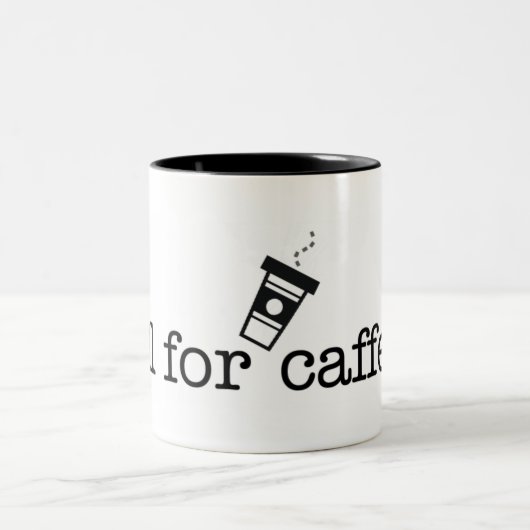 カフェインのための殺害 ツートーンマグカップ (中央)
