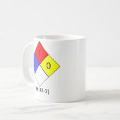 カフェインのギークのマグ コーヒーマグカップ (正面左)