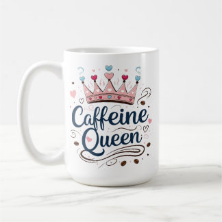 カフェインのクイーンクラシック – コーヒー愛好家のための15 ozマグカップ コーヒーマグカップ
