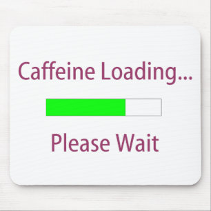 カフェインのローディングのマウスパッド マウスパッド