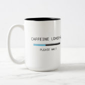 カフェインのローディングのマグ ツートーンマグカップ (左)