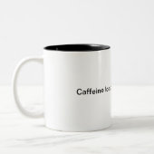 カフェインのロード…お待ちください。 ツートーンマグカップ (左)
