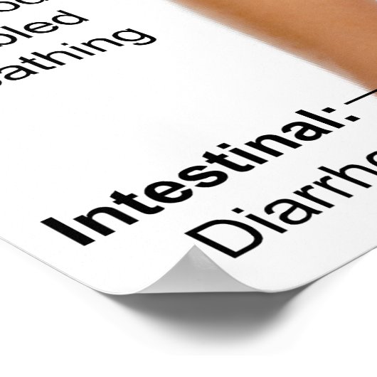 カフェインの主な副作用の表 ポスター (角)