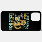 カフェインの仲間：ヒョウGeckoコーヒーブリス Case-Mate iPhoneケース (裏面 (横))