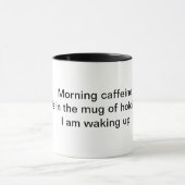 カフェインの俳句のマグ マグカップ (中央)