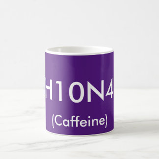 カフェインの元素記号のマグ コーヒーマグカップ