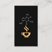カフェインの分子のギフトのコーヒー恋人科学のおたく 名刺 (正面)