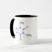カフェインの分子のマグ マグカップ (正面左)