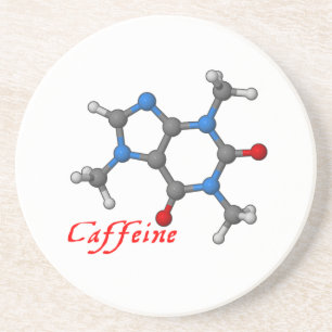 カフェインの分子モデルコースター コースター