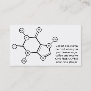 カフェインの分子構造 ロイヤリティカード