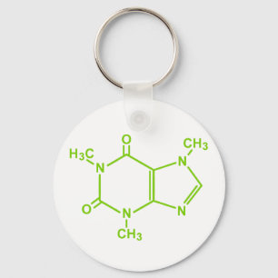 カフェインの分子 キーホルダー