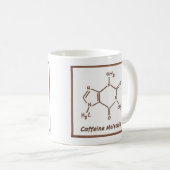 カフェインの分子 コーヒーマグカップ (正面右)