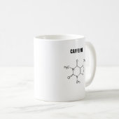 カフェインの分子 コーヒーマグカップ (正面右)