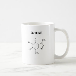 カフェインの分子 コーヒーマグカップ