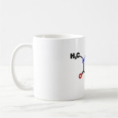 カフェインの分子 コーヒーマグカップ (左)
