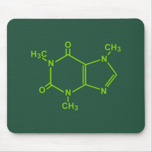 カフェインの分子 マウスパッド
