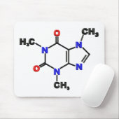 カフェインの分子 マウスパッド (マウス)